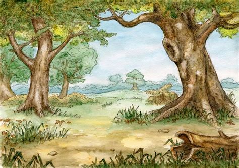 Hundred Acre Wood By Hareluca Hundred Acre Woods Disney Background