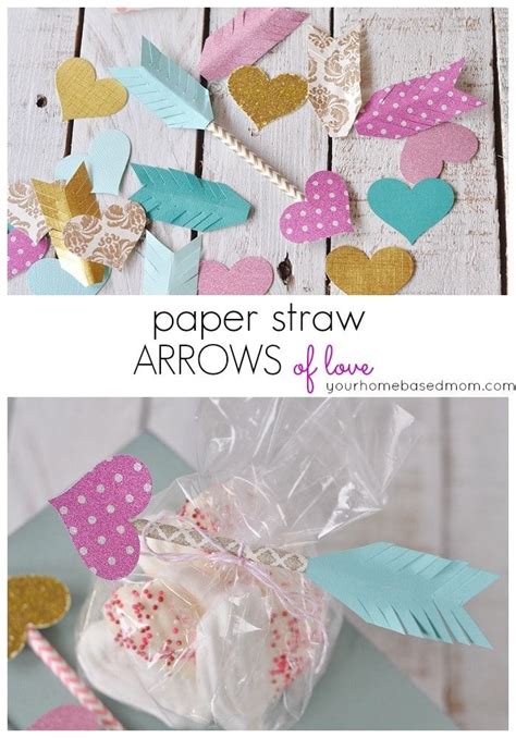 Paper Straw Arrows Dress Up Your Valentine Card Or T Valentines
