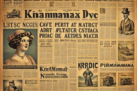 Premium Ai Image Newspaper Page Old School