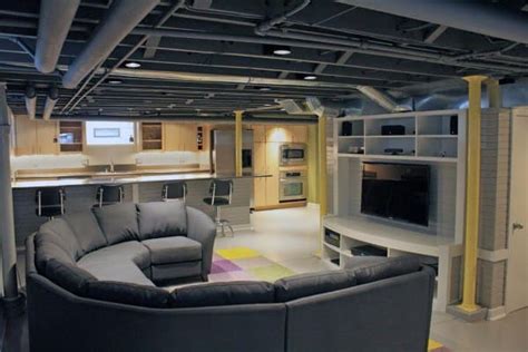 Top 60 Best Basement Ceiling Ideas Downstairs Finishing Designs