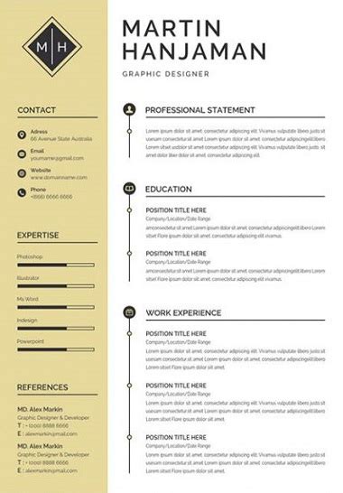 You won't get an interview if the hiring manager can't read your resume. Word Resume Template free Download - CV Resume download Share