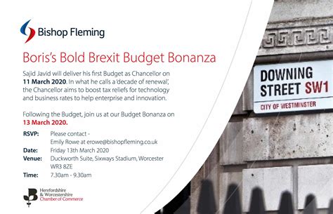 Budget Bonanza | Herefordshire & Worcestershire Chamber of Commerce