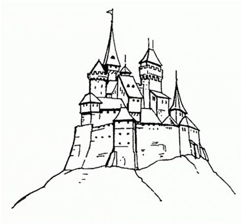 Drawing Of A Castle Drawings Artwork Art Gambaran