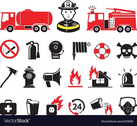 With these free fire icon resources, you can use for web design, powerpoint presentations, classrooms, and other graphic design purposes. Fire department icons Royalty Free Vector Image