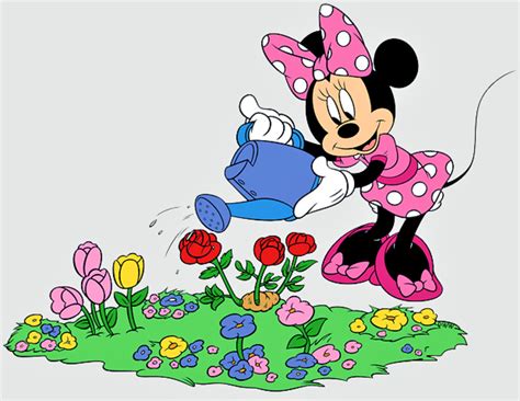 Minnie Mouse Watering Flowers by MMMarconi127 on DeviantArt
