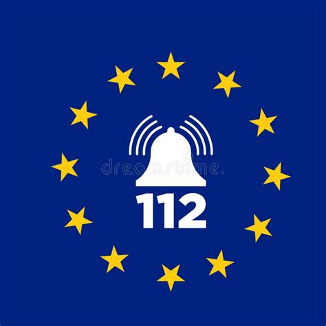 European 112 Day Vector Design For Banner Or Background Stock Vector