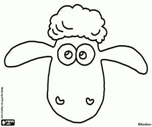 Shaun 06 gratis malvorlage in comic trickfilmfiguren. Gratis AusmalbilderDas Gesicht der das Schaf Shaun ...
