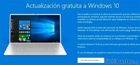 Windows 10 Actualizar Ahora Asistente Actualización Windows 10