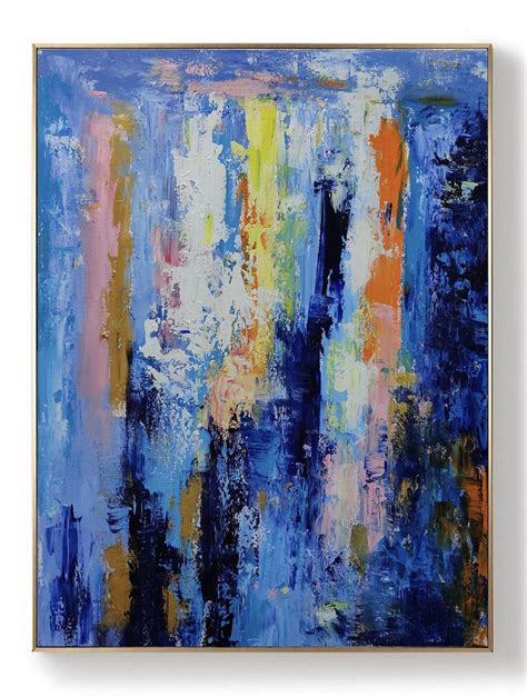Large Abstract Oil Painting Original Colorful Painting On Etsy