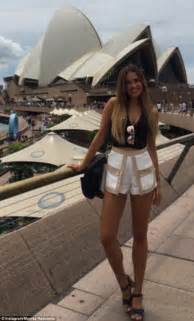 Miss Universe Australia Monika Radulovic Visits Sydney Opera House