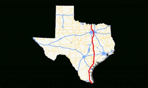 Us Route 77 In Texas Wikipedia Texas Interstate Map Printable Maps