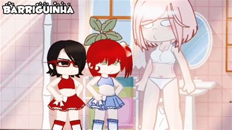 🍒 • Barriguinha • 🍒 Meme Gacha Club Sakura Sarada And Yatsui