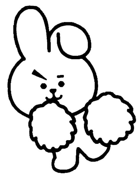 Dibujos De Cooky Bt21 Para Colorear Para Colorear Pintar E Imprimir