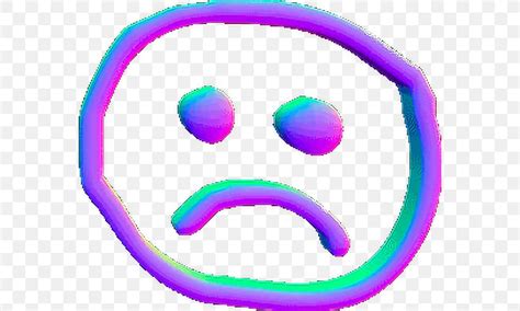 Sadness Face Vaporwave Sticker Png 572x492px Sadness Crying Emoji