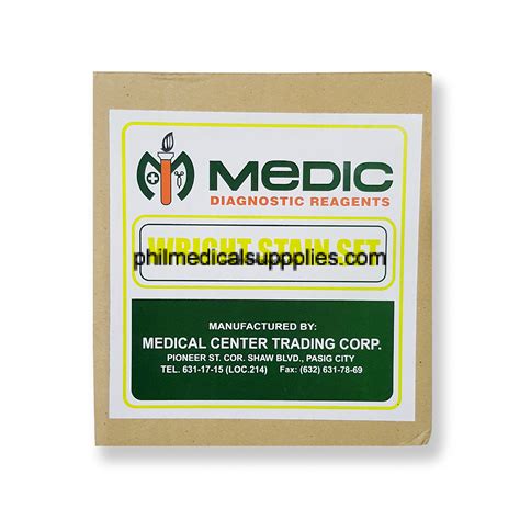 Wright Stain Set Medic Philippine Medical Supplies