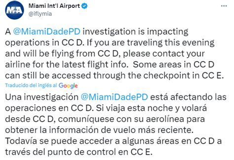 Cerraron La Terminal Norte Del Aeropuerto Internacional De Miami Por Un