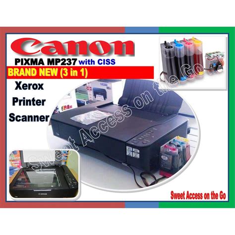 Copyright © 2021 canon singapore pte. Canon Pixma MP237 with CISS Ready Printer, Scanner, Copier ...