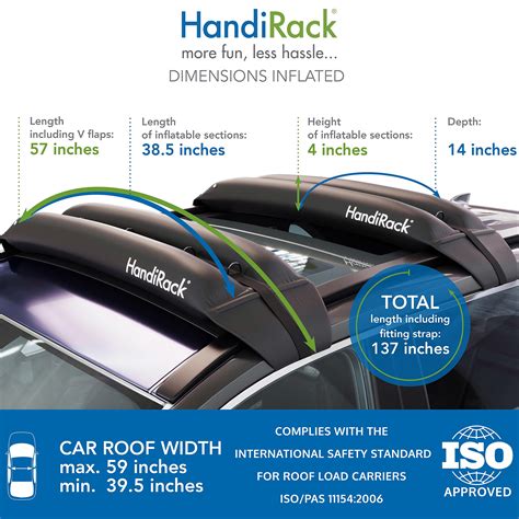 Buy Handirack Universal Inflatable Soft Roof Rack Bars Pair Tie