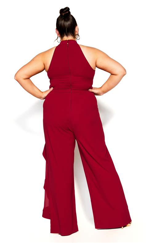 Class Currant Halter Jumpsuit Evans