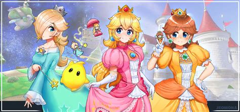 Mario Bros P Princess Peach Princess Rosalina Princess Daisy