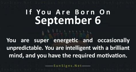 September 6 Zodiac Is Virgo Birthdays And Horoscope Sunsignsnet