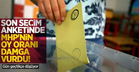 Son seçim anketinde MHP nin oy oranı damga vurdu Gün geçtikçe düşüyor