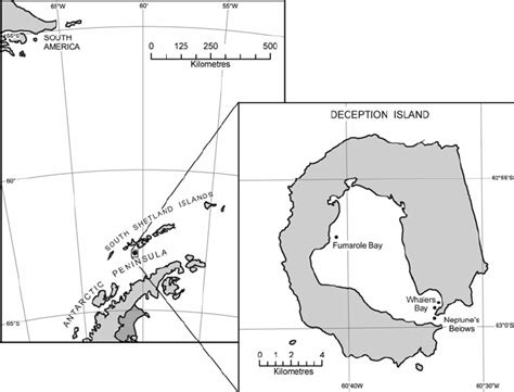 The Position Of Deception Island In The Southern Ocean And The Location Download Scientific