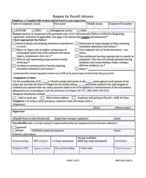 An advance on an employee's salary can help them overcome a momentary setback a salary advance is when your employer agrees to give you a portion or the entirety of a future paycheck before your usual payday. Printable Form For Salary Advance / Editable salary advance form - Fill Out, Print & Download ...