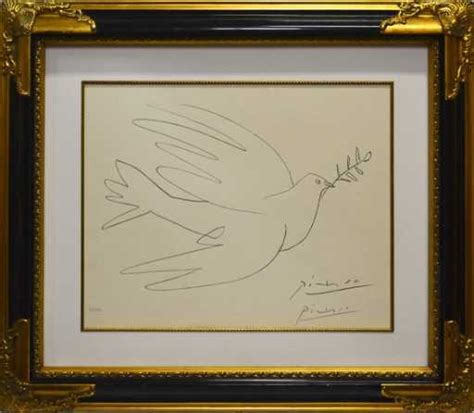 Pablo Picassopeace Dovesigned And D Lithograph