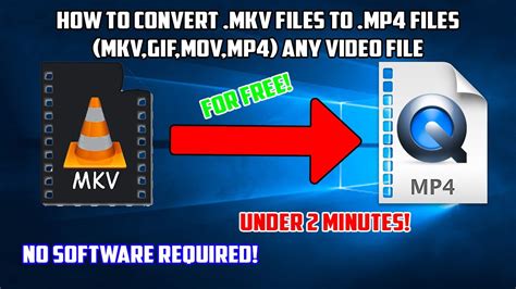 how to convert mkv files to mp4 with no software mp4 mkv mov webm in under 2 minutes