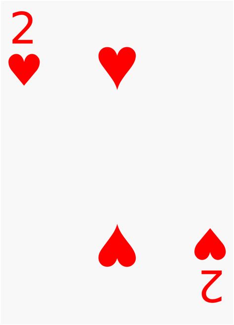 Playing Card 2 Of Hearts Hd Png Download Kindpng