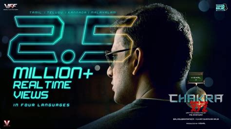 Check out the latest news about vishal krishna's chakra movie, story, cast & crew, release date, photos, review, box office collections and much more only on filmibeat. Vishal's Chakra Movie Trailer Gets 2.5 Million Views ...