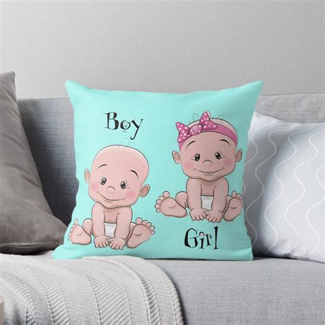 Boy And Girl Throw Pillow By Srkiart In 2021 Throw Pillows Girls