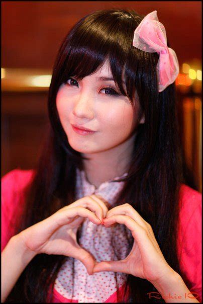 Alodia Gosiengfiao Cosplay Heart Heart Hands Ribbon Image View Gelbooru Free Anime