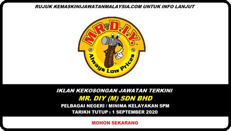 Jawatan kosong kerajaan, jawatan kosong 2013, jawatan kosong swasta. MOHON SEKARANG IKLAN KEKOSONGAN JAWATAN TERKINI MR. DIY ...