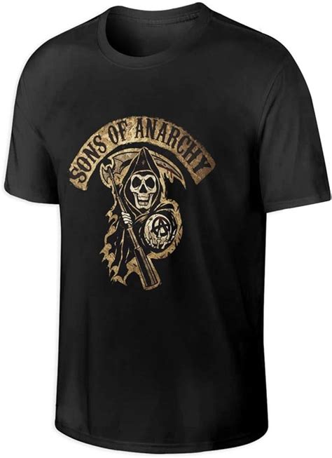 Sons Of Anarchy Man Cute Short Sleeve T Shirts Black 3x Large