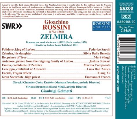 Born in rome in 1945 to a pianist father and a poet mother, gelmetti studied at. bol.com | Zelmira, Gianluigi Gelmetti - Virtuosi Brunensis ...
