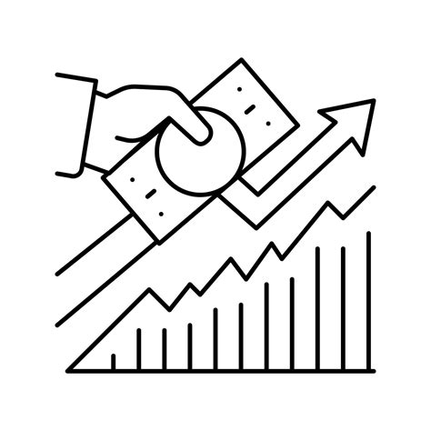 Profit Growth Line Icon Vector Illustration 19002313 Vector Art At Vecteezy