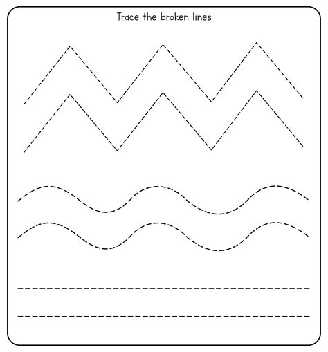 10 Best Line Tracing Worksheets Free Printable