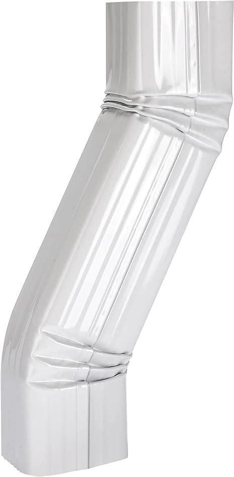 Vyh Downspout Leader Gutter Offset 2x3 White Gloss
