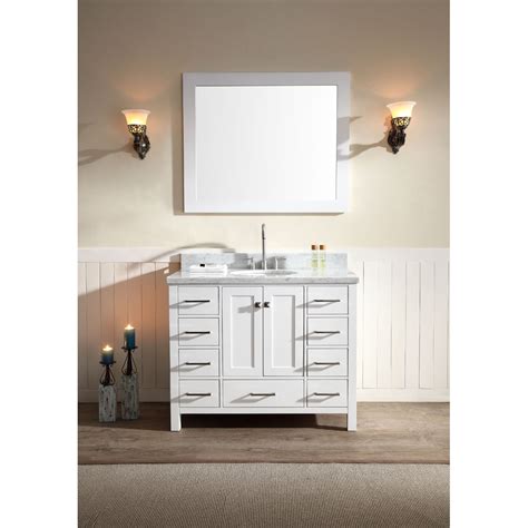 Get the bath vanity cabinets you want from the brands you love today at sears. Ariel Cambridge 43" Single Sink Vanity Set with Carrera ...