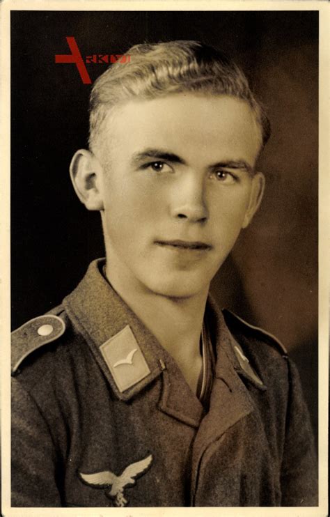 Deutsche Wehrmacht Luftwaffe Soldat In Uniform Flieger Portrait Xl