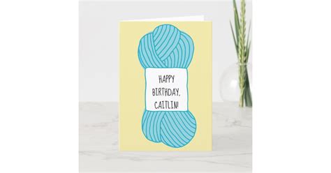Personalized Crafty Lady Birthday Card Zazzle