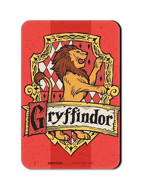 Gryffindor Crest Harry Potter Official Fridge Magnet Redwolf