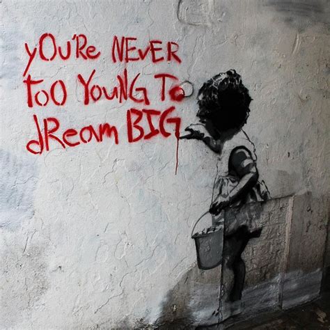 Banksy Dream Big Graffiti Street Art Large Metal Print Wall Etsy Artofit