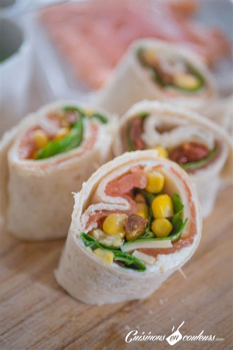 Wrap au saumon et aux épinards