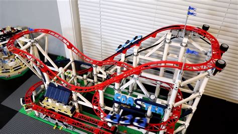 The Huge Lego Roller Coaster Set 10261 Added To The City Youtube