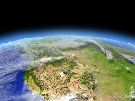 California From Space Stock Illustration Illustration Of Planet 94353793