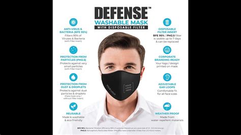 Introducing Defense Washable Face Mask With Disposable Filter Youtube