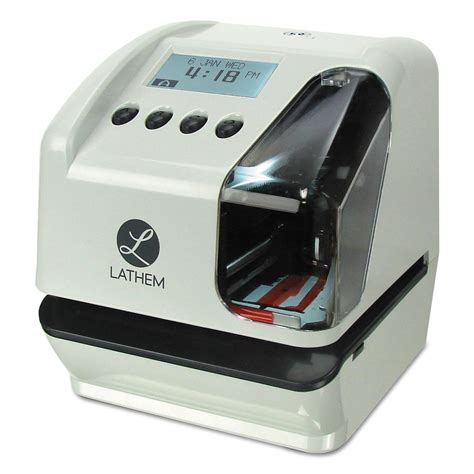 Lathem Time Lt5000 Electronic Time And Date Stamp Electronic Cool